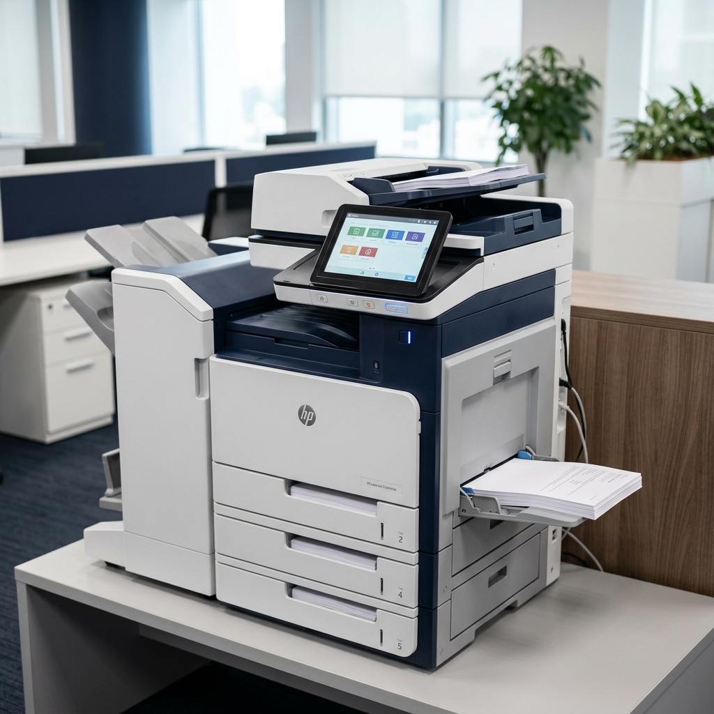 Modern printer and copier used for printing and copy services